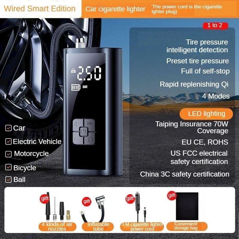 Smart Portable Electric Air Pump (Pampu ya Kisasa ya Umeme)