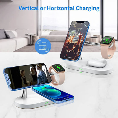 3-in-1 Fast Wireless Charging Station - Chaji iPhone, Apple Watch na AirPods kwa Wakati Mmoja!