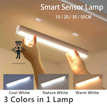 Taa ya Smart LED ya Magsumaku yenye Kihisi Mwendo (USB Rechargeable Motion Sensor LED Bar)