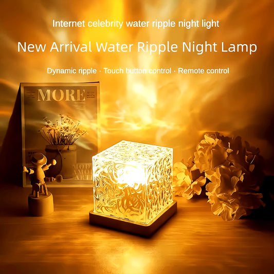 Smart Crystal Ripple Projector Night Light - Pendezesha Chumba Chako